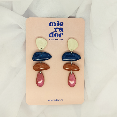 Cercei - Cercei statement unicat handmade Mierador – Coralita