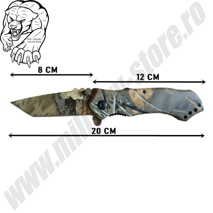 Briceag camuflaj pădure 12cm [4]