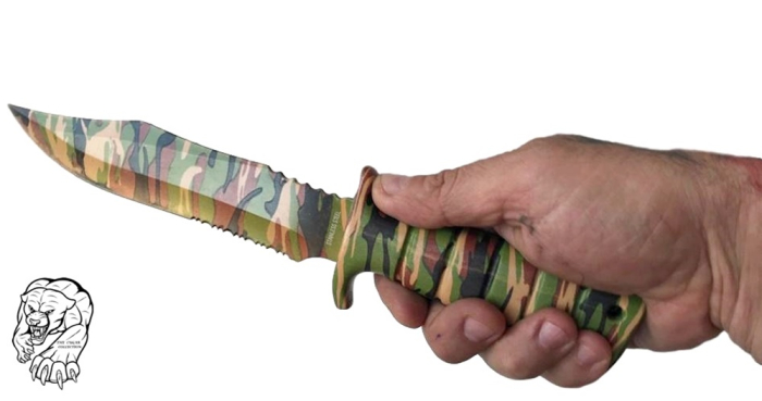 Cuțit Cougar Collection Total Camo V din oțel inoxidabil 440 antireflex [2]