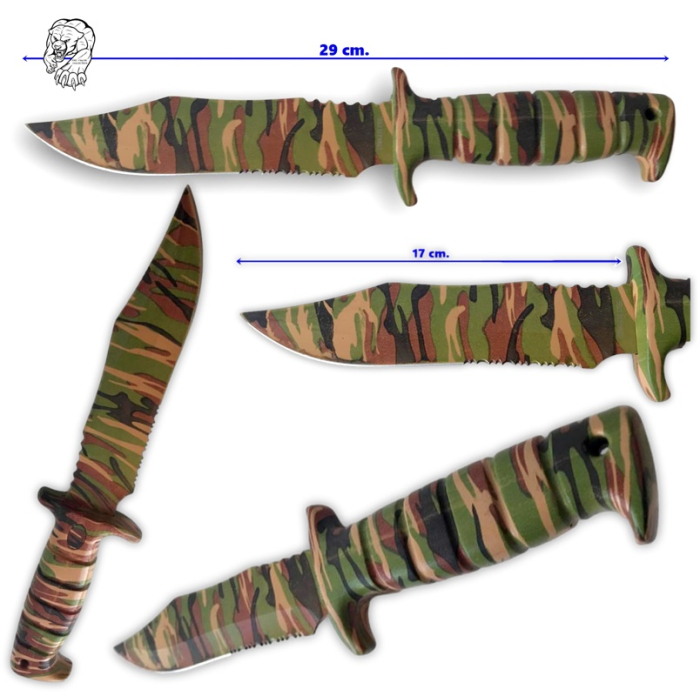 Cuțit Cougar Collection Total Camo V din oțel inoxidabil 440 antireflex [5]