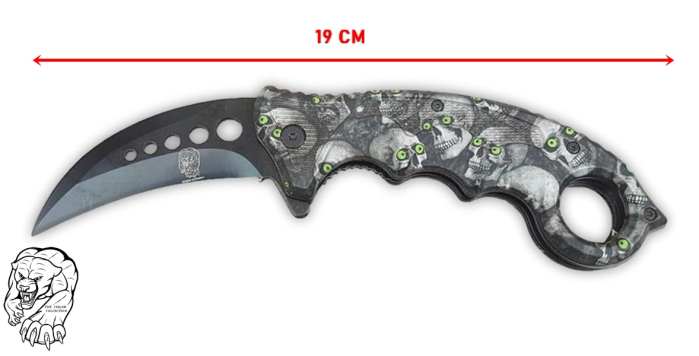 Cuțit Karambit Cougar Collection Grey Skull [3]