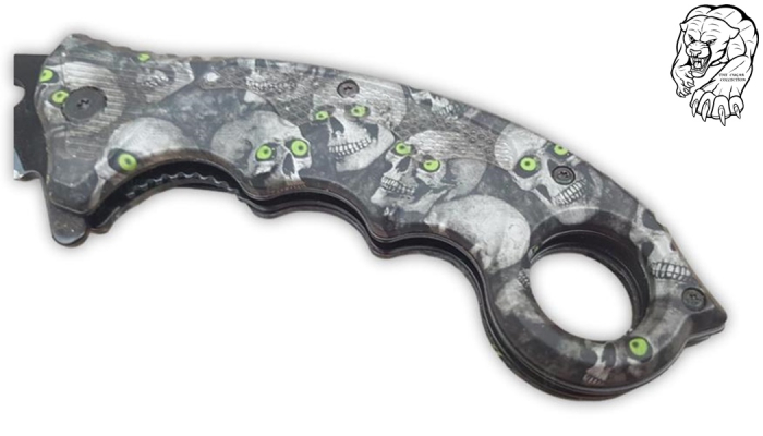 Cuțit Karambit Cougar Collection Grey Skull [5]