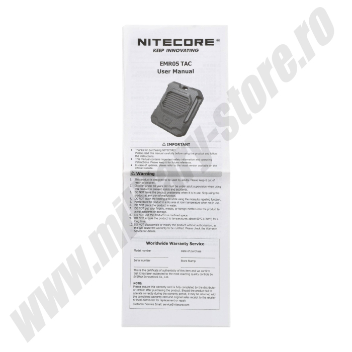 Dispozitiv anti-tânțari portabil Nitecore EMR05 TAC [5]
