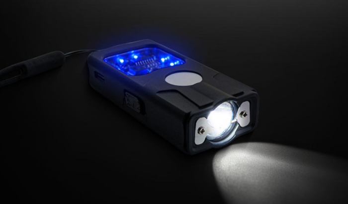Electroșoc cu lanternă și leduri albastre TW-2301 [4]