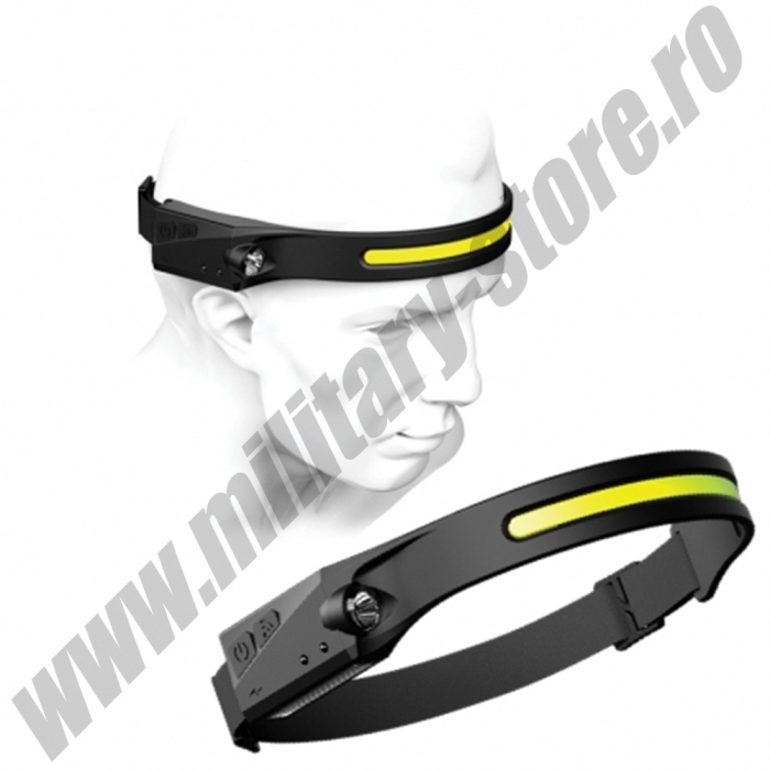 Lanternă de cap cu bandă led, 350lm [6]