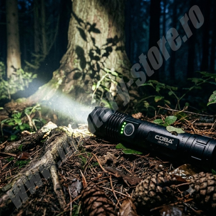 Lanternă LED Coba CB-41, reîncărcabilă prin USB, profesională, 1000lm [4]