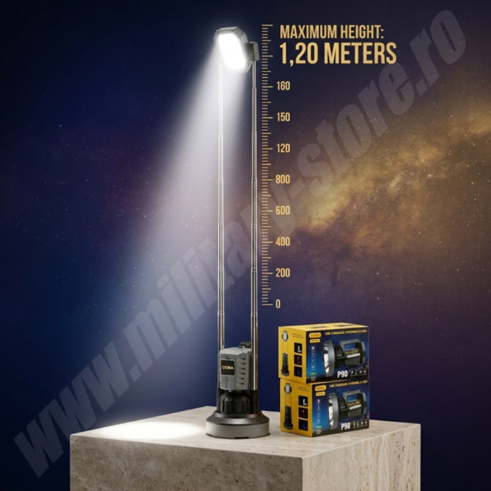 Lanternă profesională de mână Coba CB-T700 Camp Tiger, 2500 lm [2]
