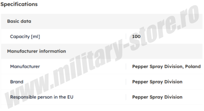 Lichid pentru neutralizare spray cu piper, HPE 100ml [4]