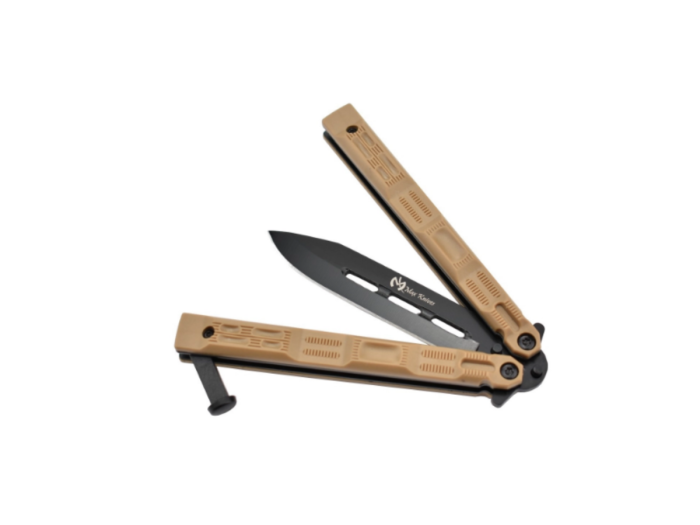 MAXKNIVES - P41M - Cuțit fluture maro [4]