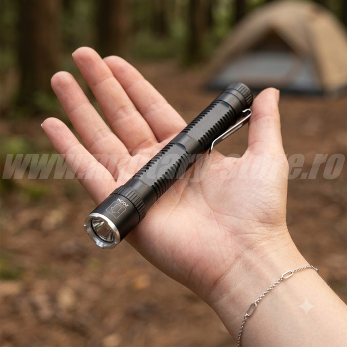 Mini lanterna Coba 9702 cu zoom, corp aluminiu [2]