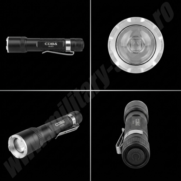 Mini lanterna Coba CB-9701 cu zoom, corp aluminiu [3]