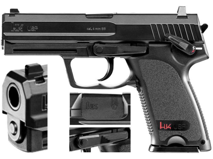 Pistol airsoft ASG H&K Heckler&Koch USP 6 mm CO2, 1.3J [10]