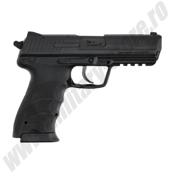 Pistol airsoft Heckler&Koch HK 45 BK Full Metal CO2 Fixed, <2J [8]