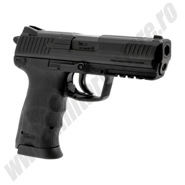 Pistol airsoft Heckler&Koch HK 45 BK Full Metal CO2 Fixed, <2J [2]
