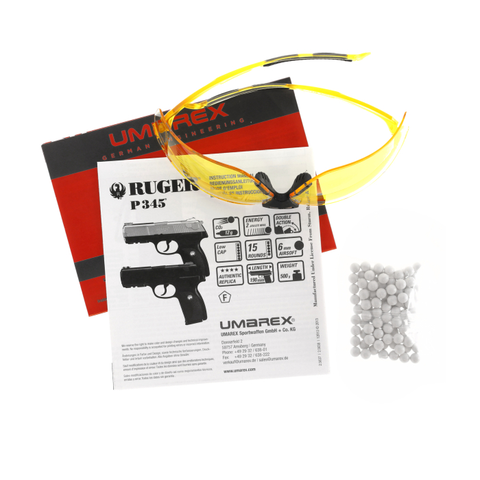 Pistol airsoft Ruger P345 BK CO2 Fixed Slide 2.8J [9]