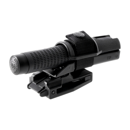 Echipamente tactice - Baston telescopic ESP Ergonomic 16" negru călit, cu suport BH-54