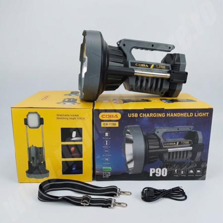 Lanterne & Sisteme de iluminat - Lanternă profesională de mână Coba CB-T700 Camp Tiger, 2500 lm