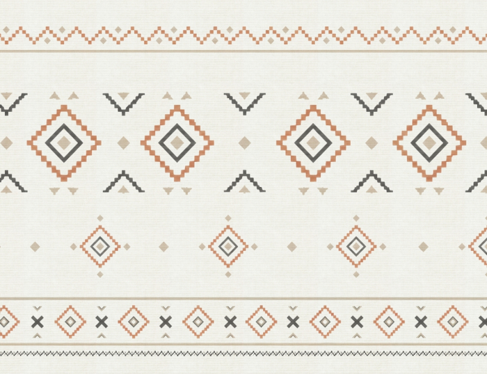 Fototapet premium Milton Atelier Ethnic design geometric etnic de lux teracota [2]