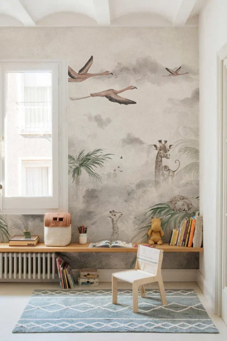 Fototapet copii premium monobloc Safari Moment Milton Atelier [2]