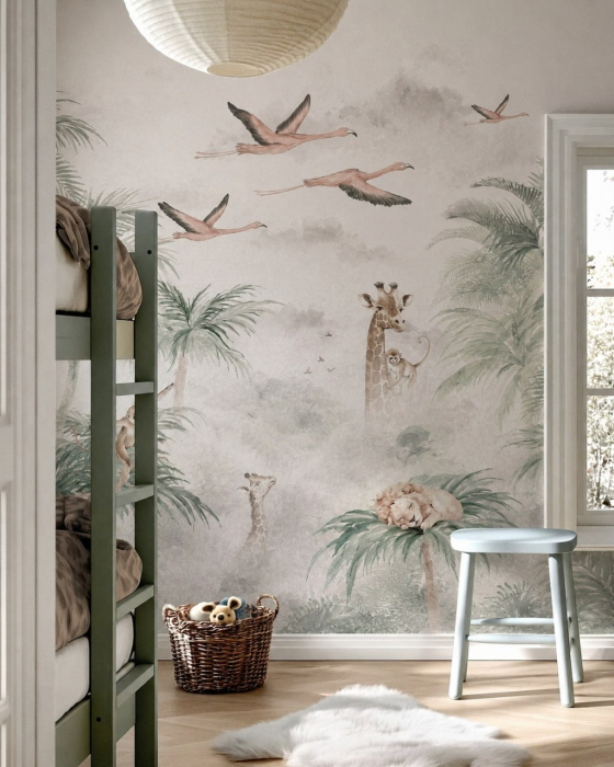 Fototapet copii premium monobloc Safari Moment Milton Atelier [4]