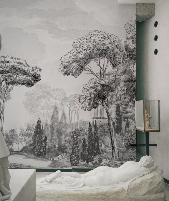 Fototapet premium personalizat Scenic Grey design peisaj minimalist [2]