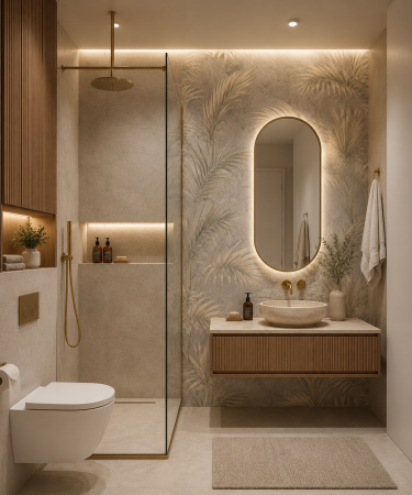 BAIE - Fototapet premium Milton Atelier Botanical design frunze exotice verde salvie de lux