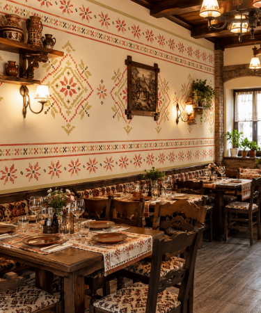 RESTAURANT - Tapet de lux Heritage Ethno de la Milton Atelier