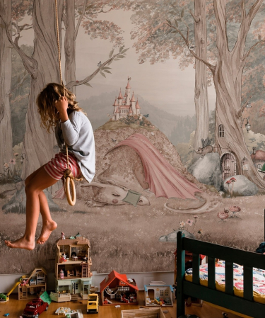 TAPET - Fototapet copii premium Milton Atelier Magic design ilustrativ de poveste de lux