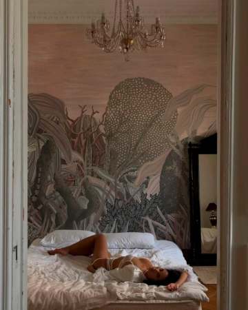DORMITOR - Fototapet premium Milton Atelier Milton Coral design abstract roz de lux