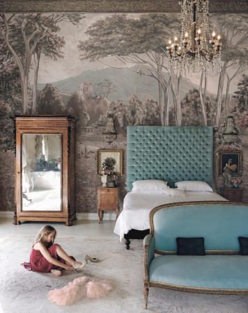 DORMITOR - Fototapet premium Milton Atelier Milton Meadow design floral roz pastel de lux