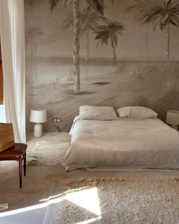 DORMITOR - Fototapet premium Milton Atelier Palm Mural design tropical frunze palmier de lux