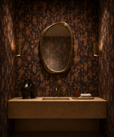 BAIE - Fototapet baie premium Milton Atelier Python Pattern design textura piele sarpe de lux maro