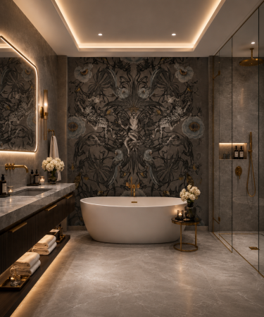BAIE - Fototapet baie premium Milton Atelier Royal Jungle design exotic baroc de lux