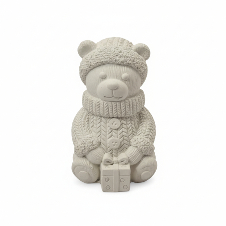 Ursulet cu cadou de Craciun (15 cm) [2]