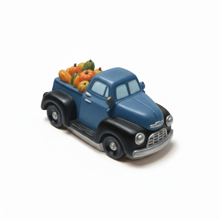 Figurine de ipsos - set-pictura-ipsos-camion-cu-legume