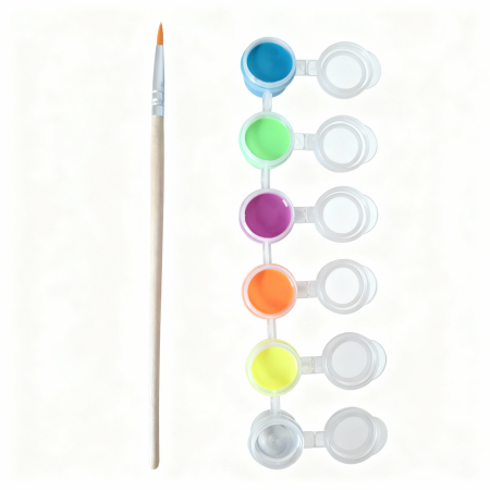 Set Veverita cu caciula (11cm) cu pensula si vopsea [1]