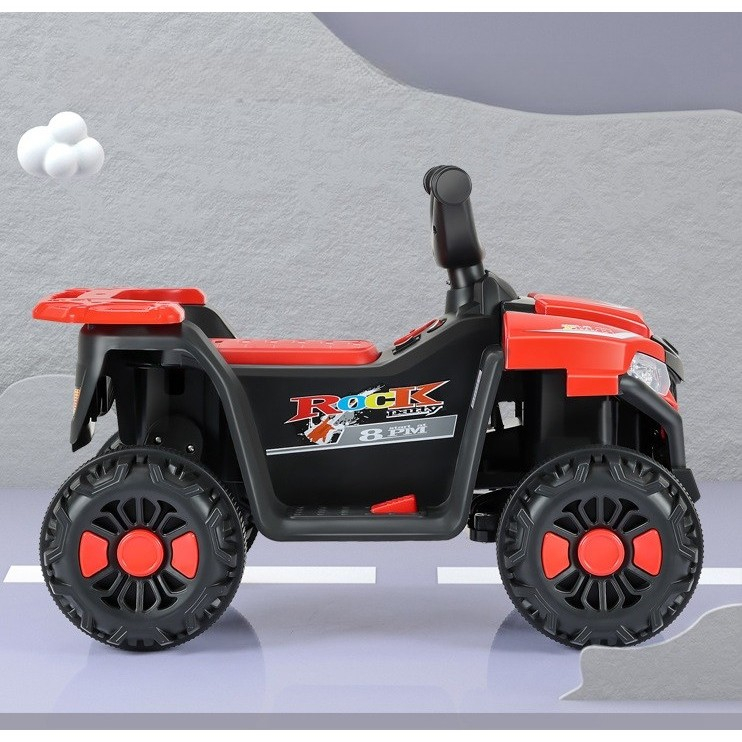 ATV pentru copii cu acumulator, sistem anti-rasturnare, sistem de lumini si sunet, 2-5 Ani, 70 x 43 x 48 cm, Rosu [14]