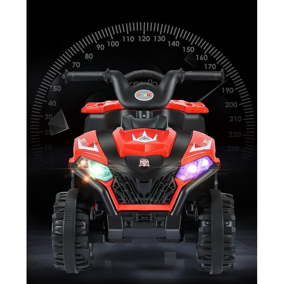 ATV pentru copii cu acumulator, sistem anti-rasturnare, sistem de lumini si sunet, 2-5 Ani, 70 x 43 x 48 cm, Rosu [3]