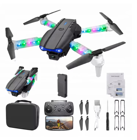 Drone - Mini Drona Pliabila Light Edition cu Camera Duala HD, Wi-Fi FPV si 2 Baterii – Raza de Control de pana la 100 m