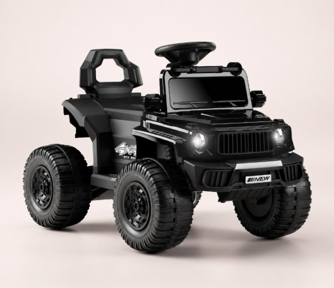 Masina Electrica Off-Road pentru Copii, Acumulator Reincarcabil 6V, Negru, 89 x 81 x 55 cm