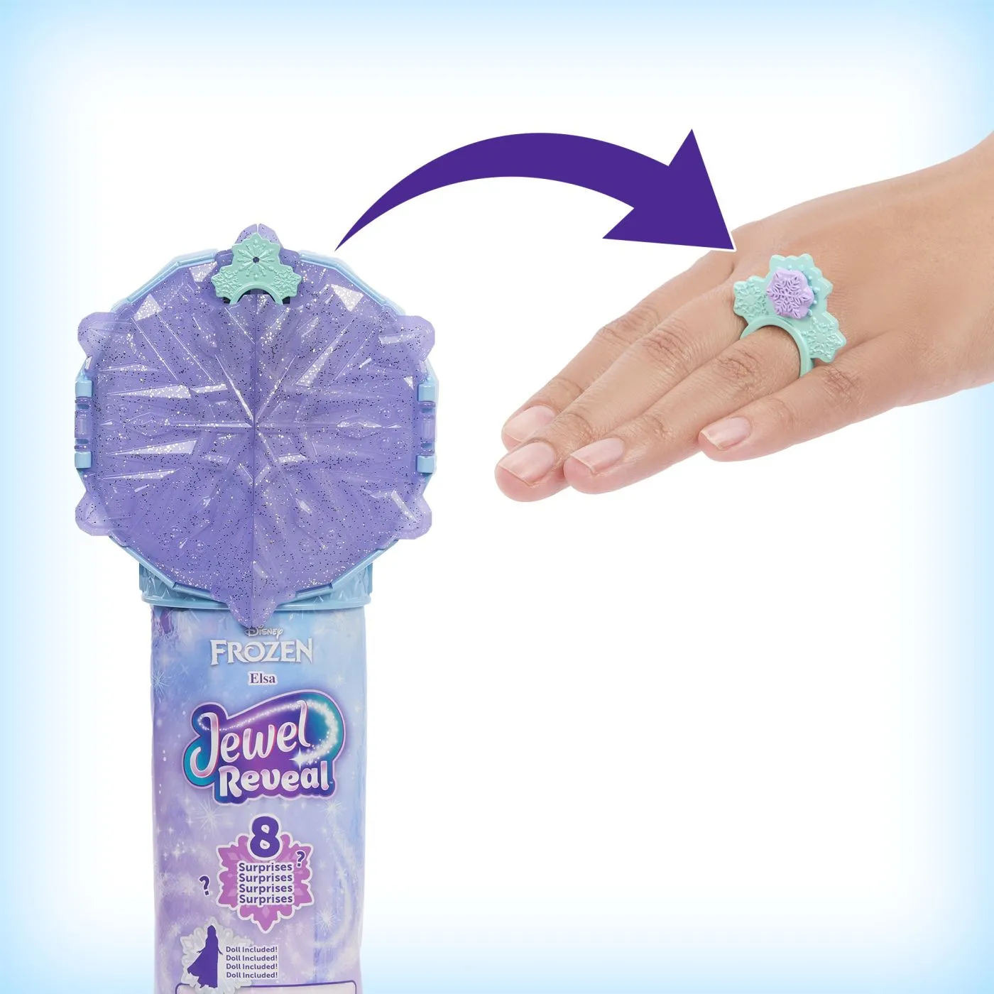 Papusa Elsa Disney Frozen Jewl Reveal, 3+ [8]
