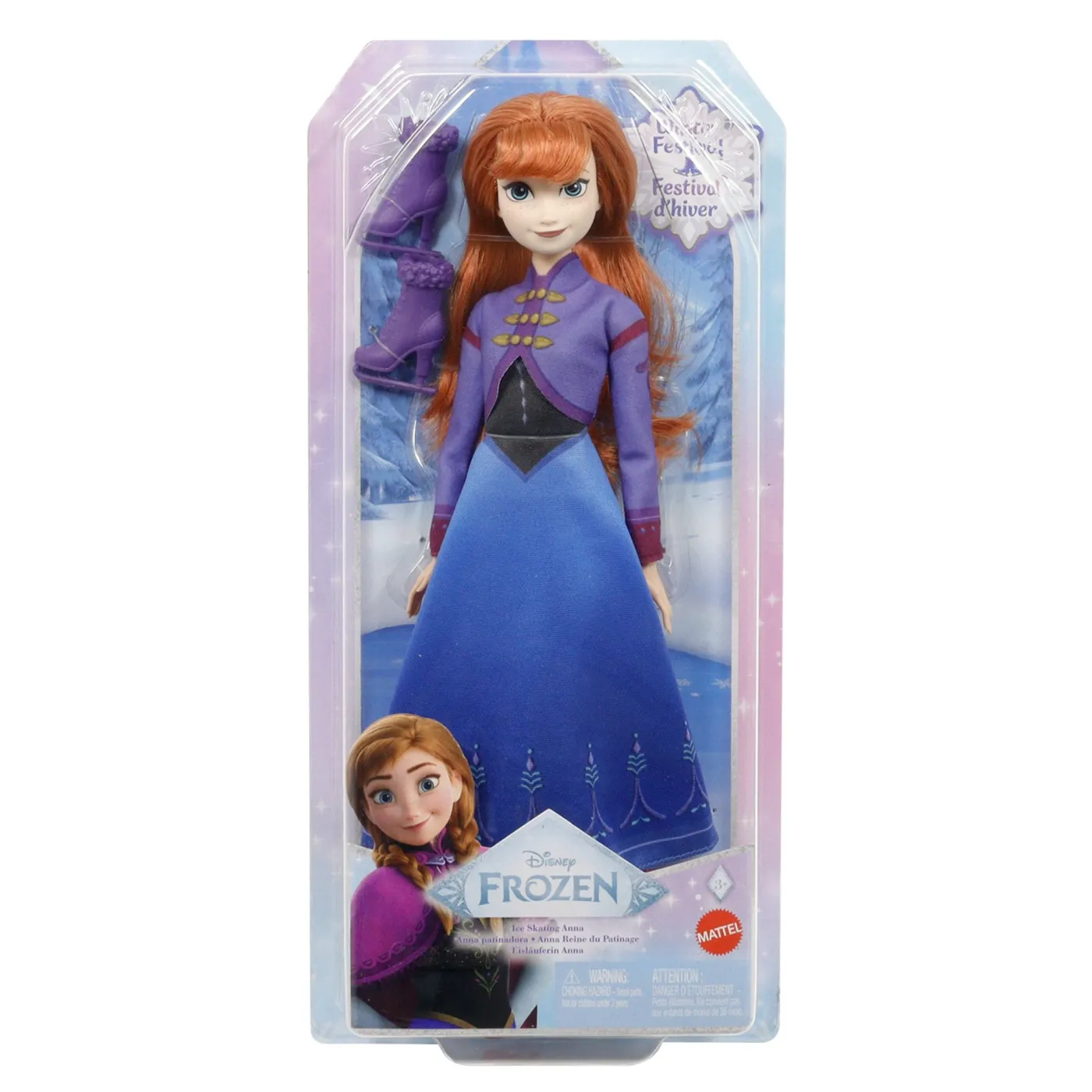 Papusa ANNA Patinatoare Disney Frozen [5]