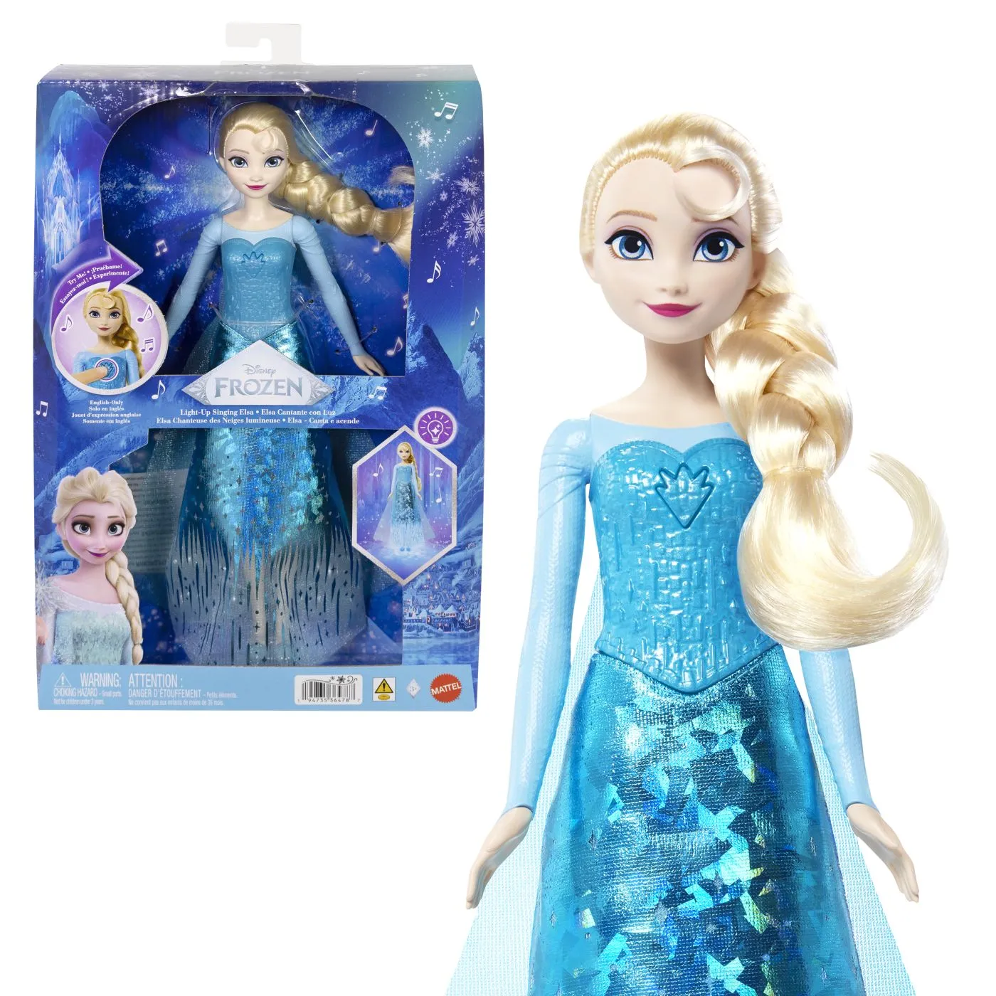 Papusa Elsa Cu Muzica Si Lumini Disney Frozen , 3+ [7]