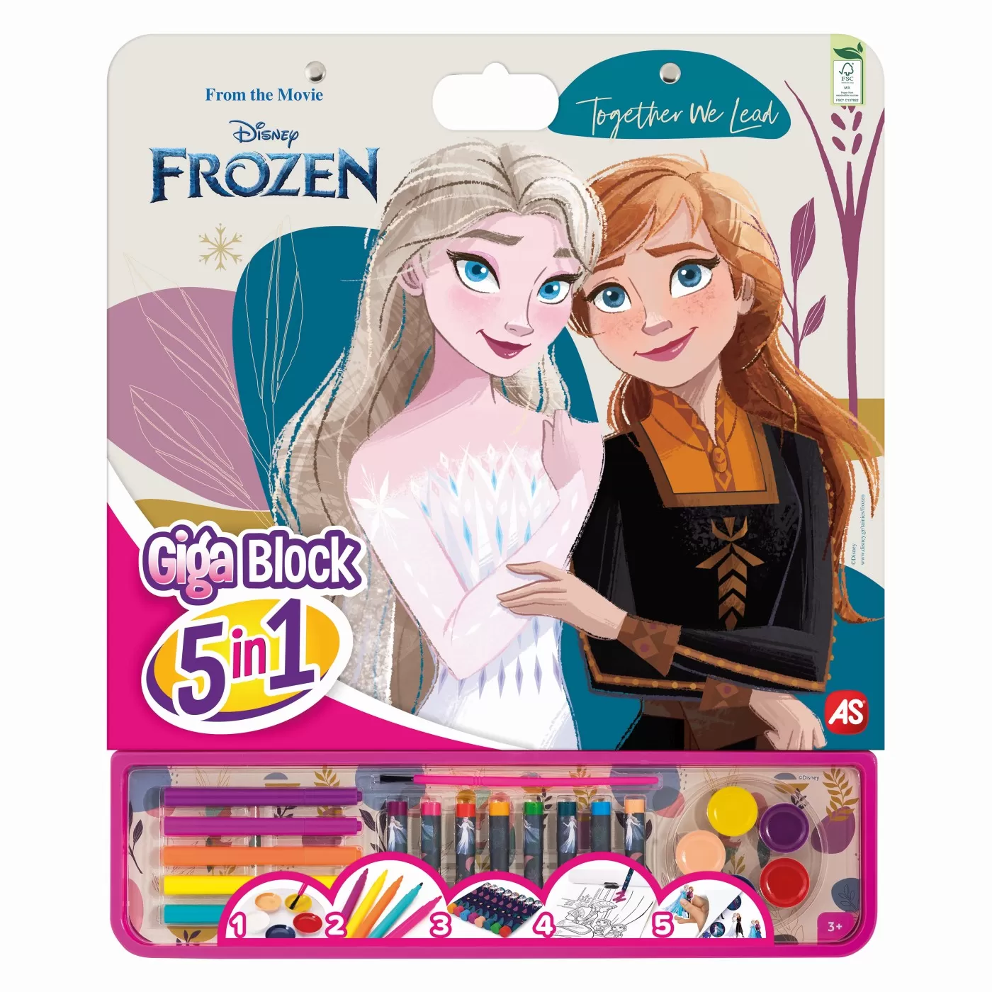 Set Pentru Desen 5in1 Giga Block Frozen [1]