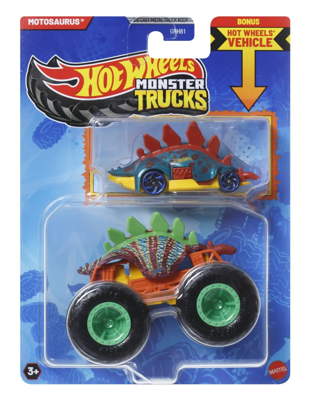 Hot Wheels Monster Truck Si Masinuta Metalica Motosaurus [1]