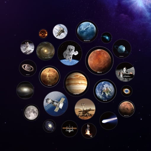 Kit STEM Sistemul solar 3D cu proiector si redare vocala, TopBright [4]