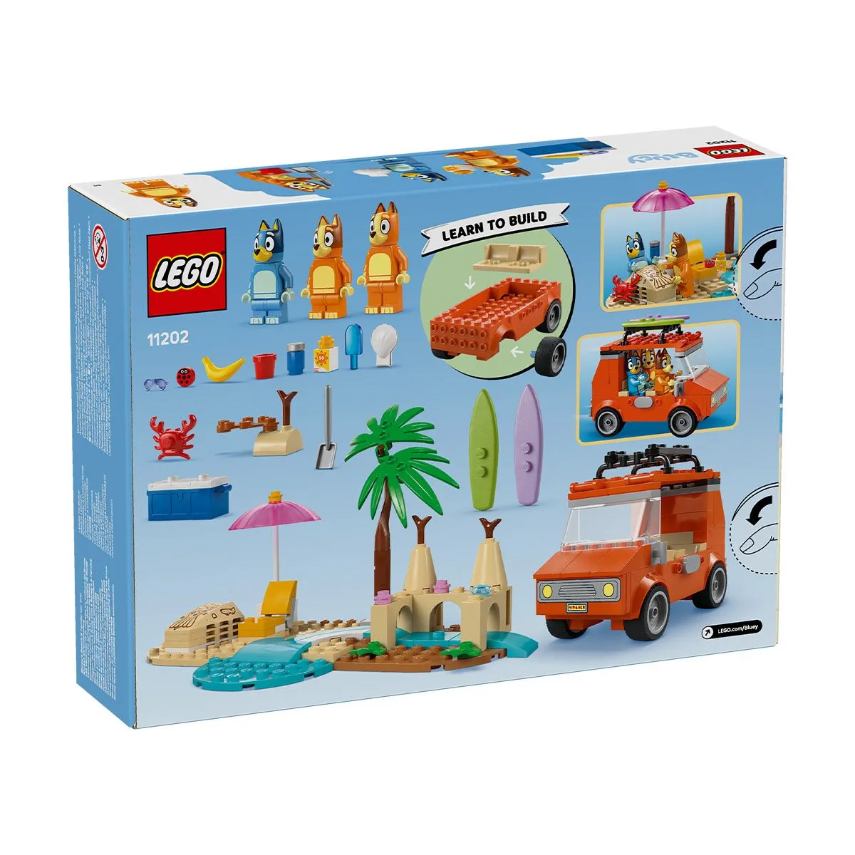 Lego Bluey Calatoria Familiei Lui Blue Cu Masina La Plaja 11202 [8]