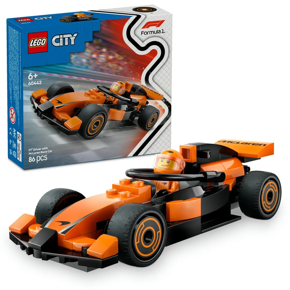 Lego City Pilot F1 Cu Masina De Curse McLaren 60442 [9]