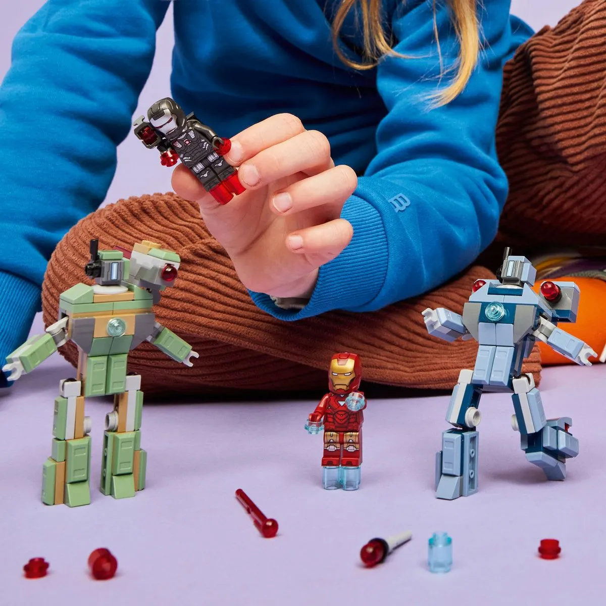 Lego Marvel Iron Man Si War Machine vs Dronele Hammer 76320 [5]