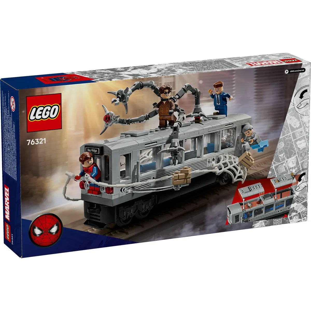 Lego Marvel Lupta Pe Acoperisul Trenului Omul Paianjen Si Doc OCK 76321 [8]